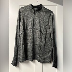 Be inspired workout pullover. Size 1X. Heathered gray.